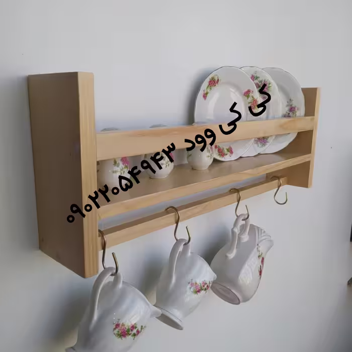 شلف دیواری چوبی 