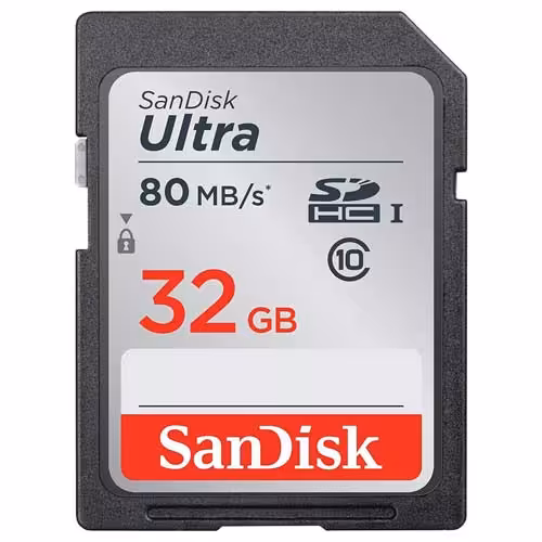 کارت حافظه سندیسک مدل SanDisk 32GB Ultra SDHC UHS-I 80MB/s