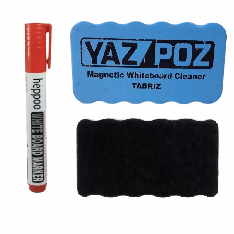 ماژیک وایت برد هیپو مدل RS1003 به همراه تخته پاک کن بسته 2 عددی