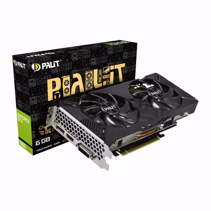 کارت گرافیک پلیت مدل GTX 1660 Dual OC حافظه 6 گیگابایت