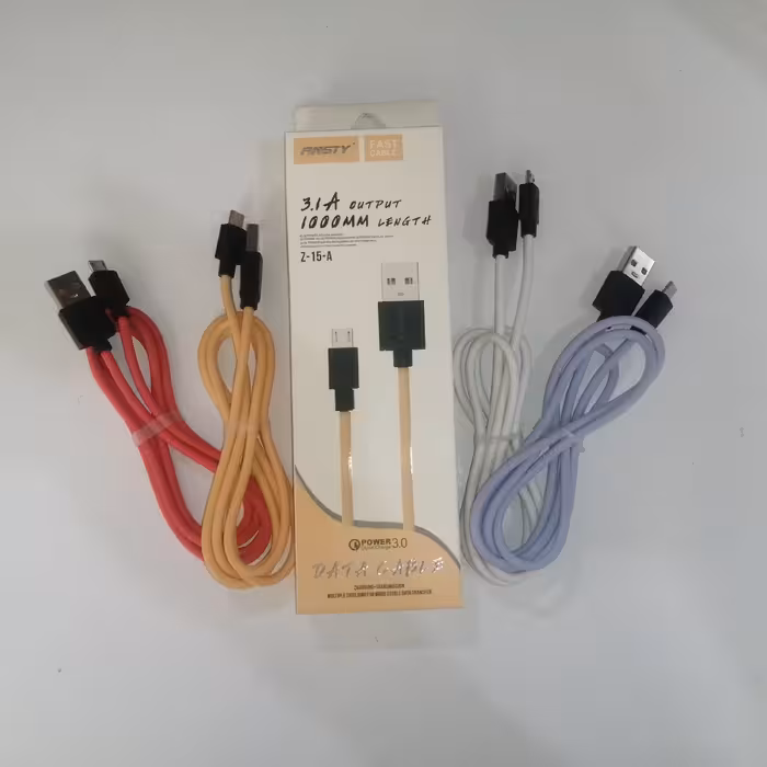 کابل شارژ فست شارژ مدل Z-15-A در غرفه SIDE_CITY 