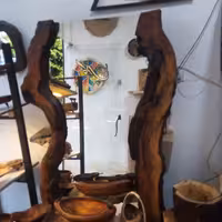 آینه دکوراتیو تمام قدی کار دست چوبی