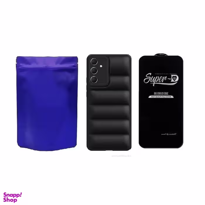 کاور گوشی موبایل مدل M-B PUFFER مناسب برای سامسونگ Galaxy A55 به همراه محافظ صفحه نمایش SuperD