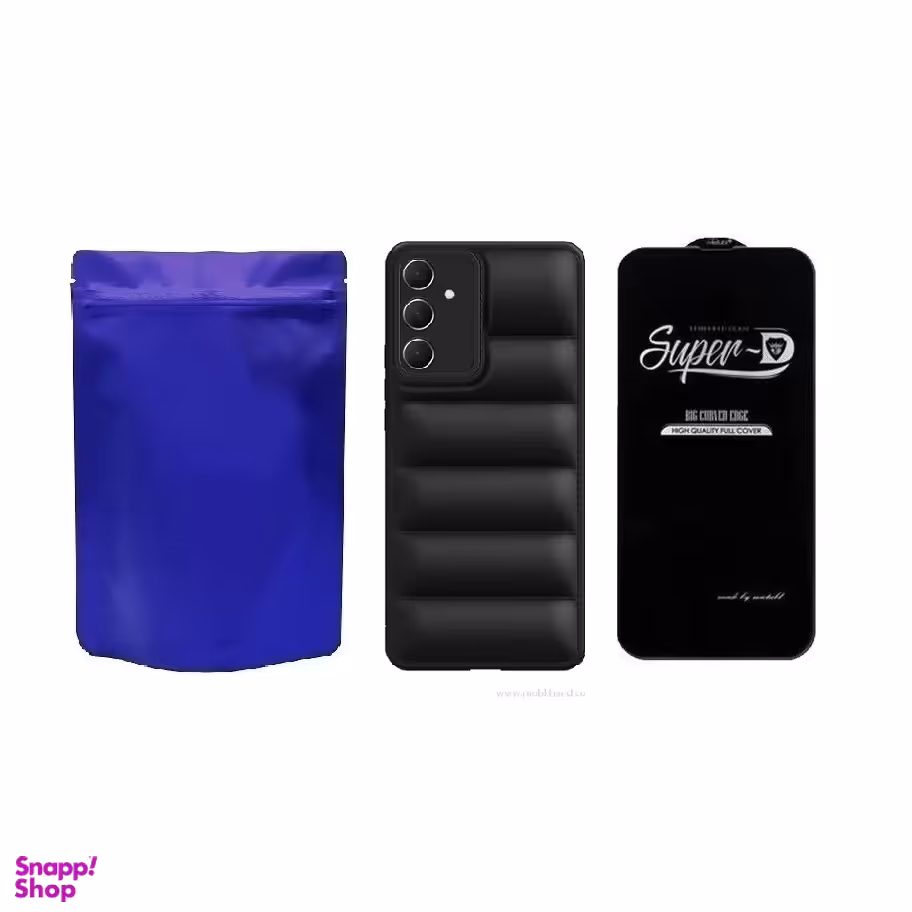 کاور گوشی موبایل مدل M-B PUFFER مناسب برای سامسونگ Galaxy A55 به همراه محافظ صفحه نمایش SuperD