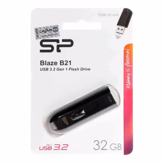 فلش مموری سیلیکون پاور مدل Blaze B21 USB3.2 ظرفیت 32 گیگابایت