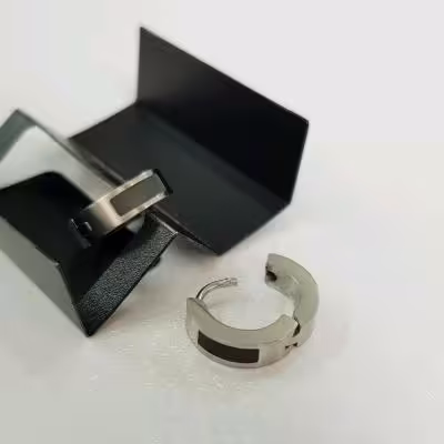 گوشواره قفلی استیل ، مناسب استفاده دائم روزانه ، مناسب مردانه و زنانه