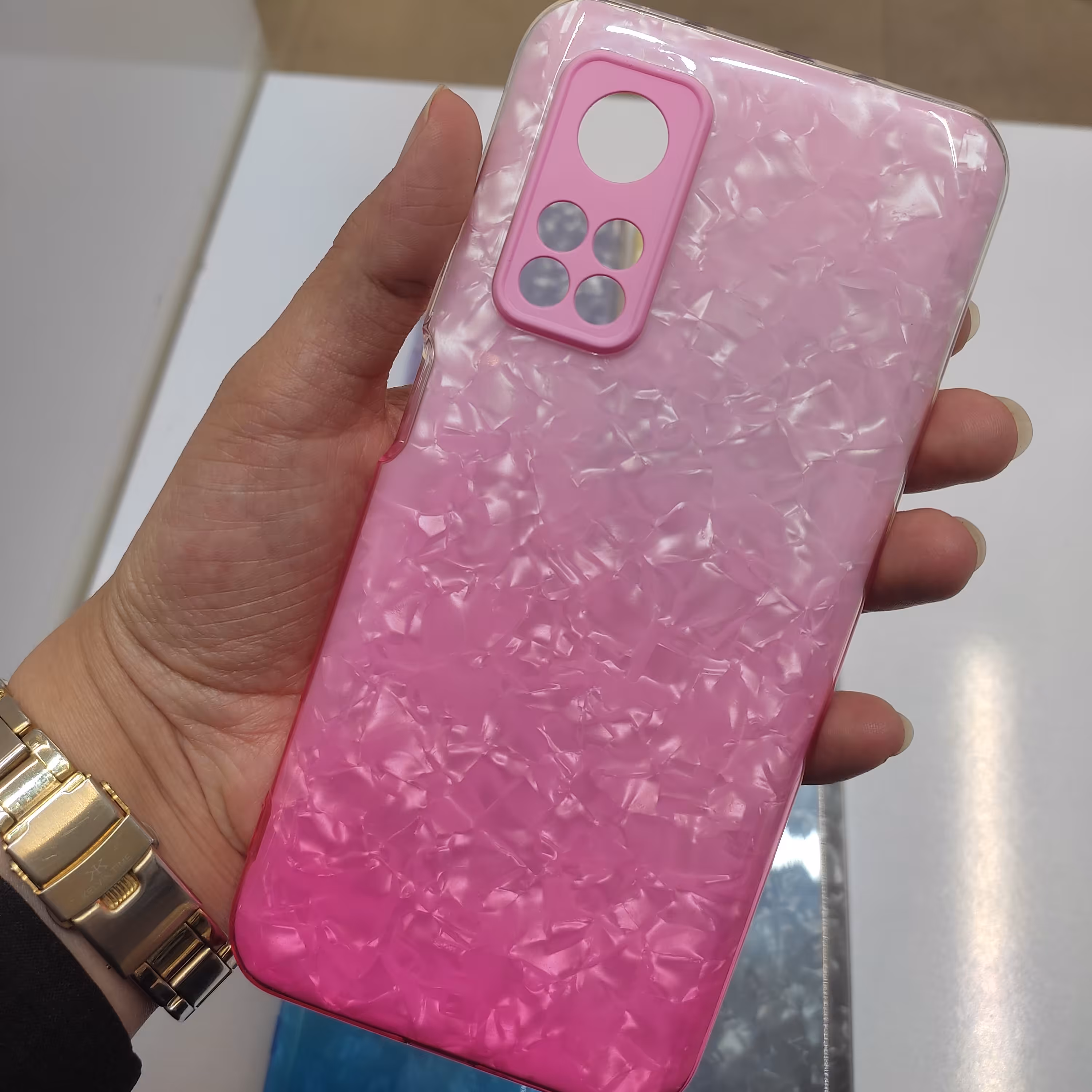 کاور گوشی mi 10t.mi 10t pro مدل لیزری یخی