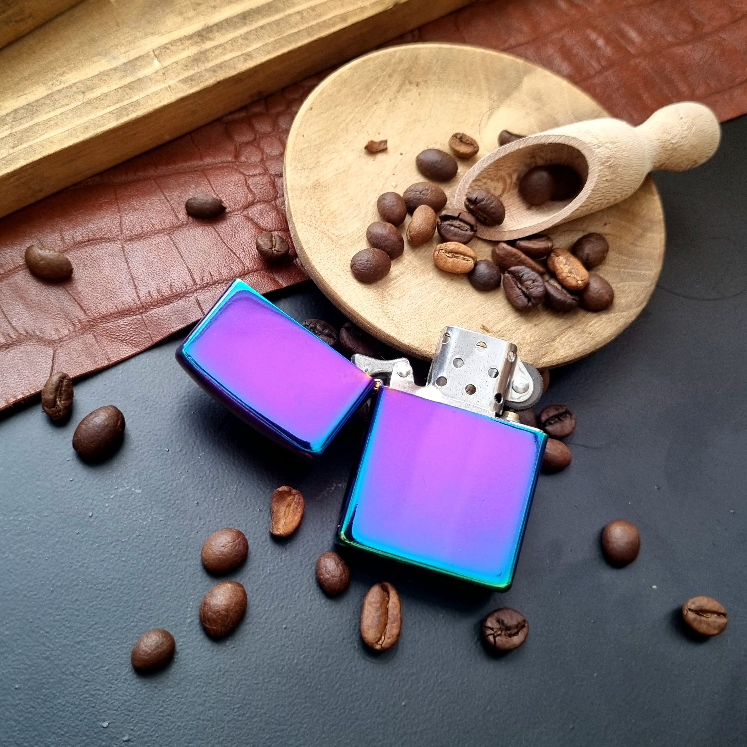 فندک هفت رنگ آینه ای 