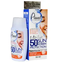 کرم ضد آفتاب پیکسل برای پوست های خشک تا نرمال و حساس با SPF50