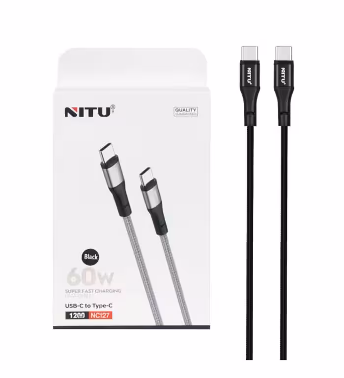 کابل شارژ تایپ سی به تایپ سی نیتو مدل NC127