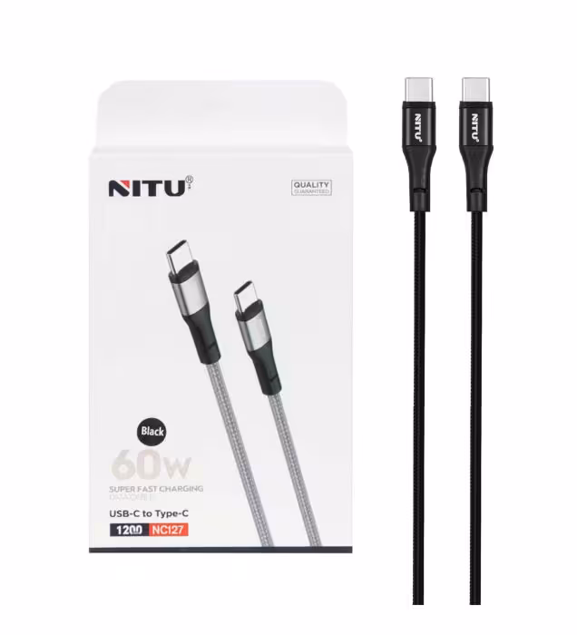 کابل شارژ تایپ سی به تایپ سی نیتو مدل NC127