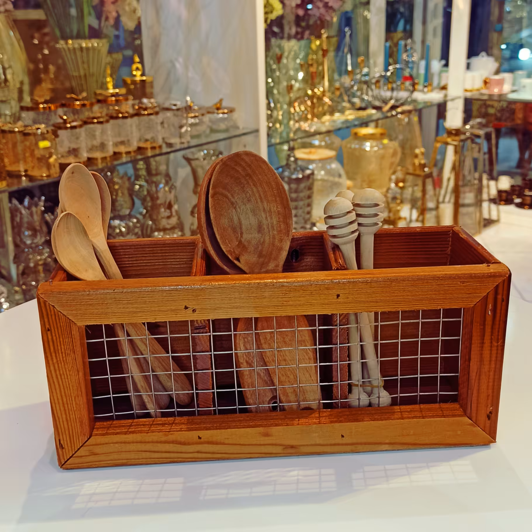 استند coffee؛چوبی؛کد2