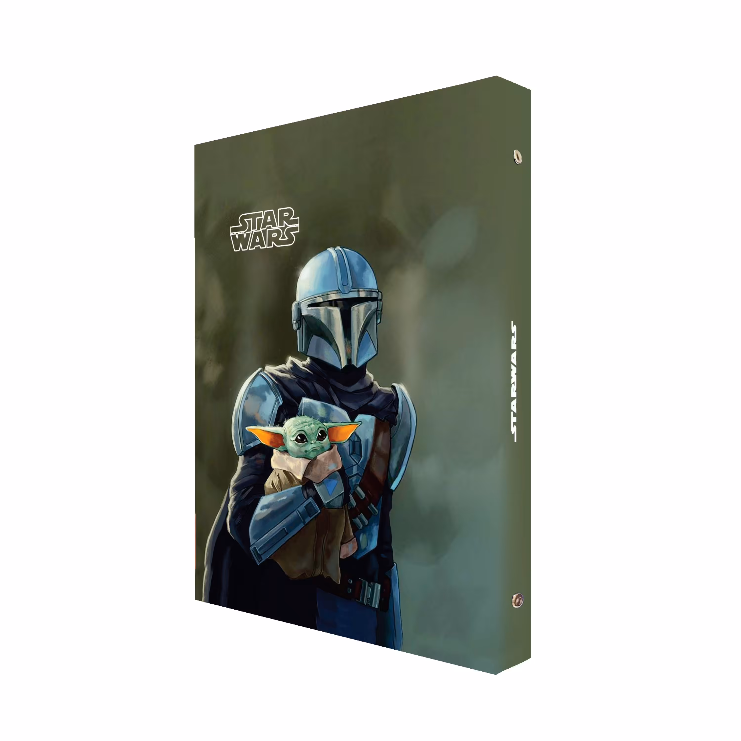 دفتر کلاسوری 100 برگ پدیده نقش مدل فیلم و سریال طرح  starwars  بیبی یودا  کد 03