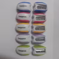 مداد تراش heppoo پلاستیکی در 5 رنگ 