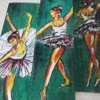 نقاشی روی جوب سه تکه