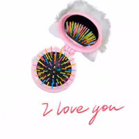  شانه  و آیینه عروسکی. جیبی