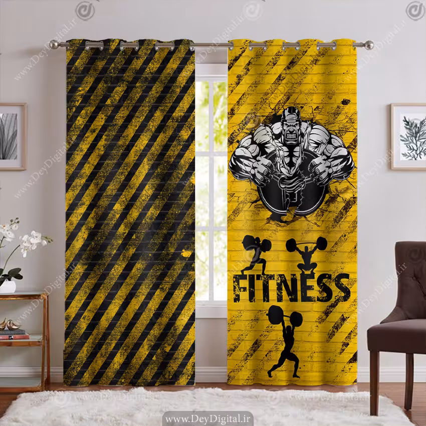 پرده پانچی مناسب برای باشگاه بدنسازی PK-5639