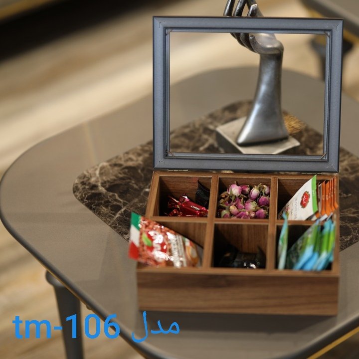 جعبه تی بگ و دمنوش مدل 6خانه