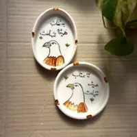 انواع زیر سیگاری سرامیکی دستساز نقاشی زیر لعابی(فروش عمده)