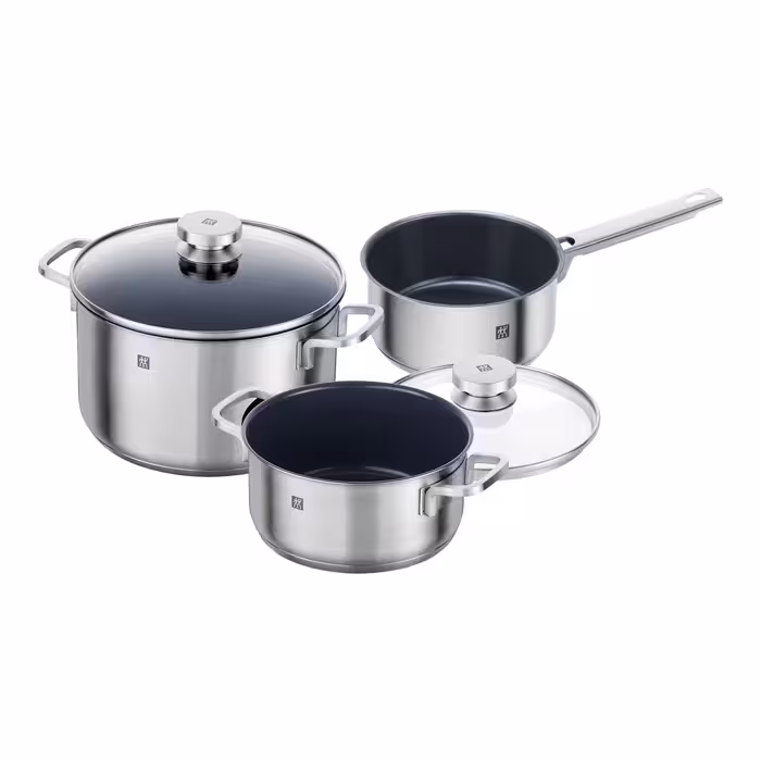سرویس قابلمه استیل 3 پارچه زولینگ با پوشش سرامیک مدل فوکوس ZWILLING Focus Cookware, Set of 3