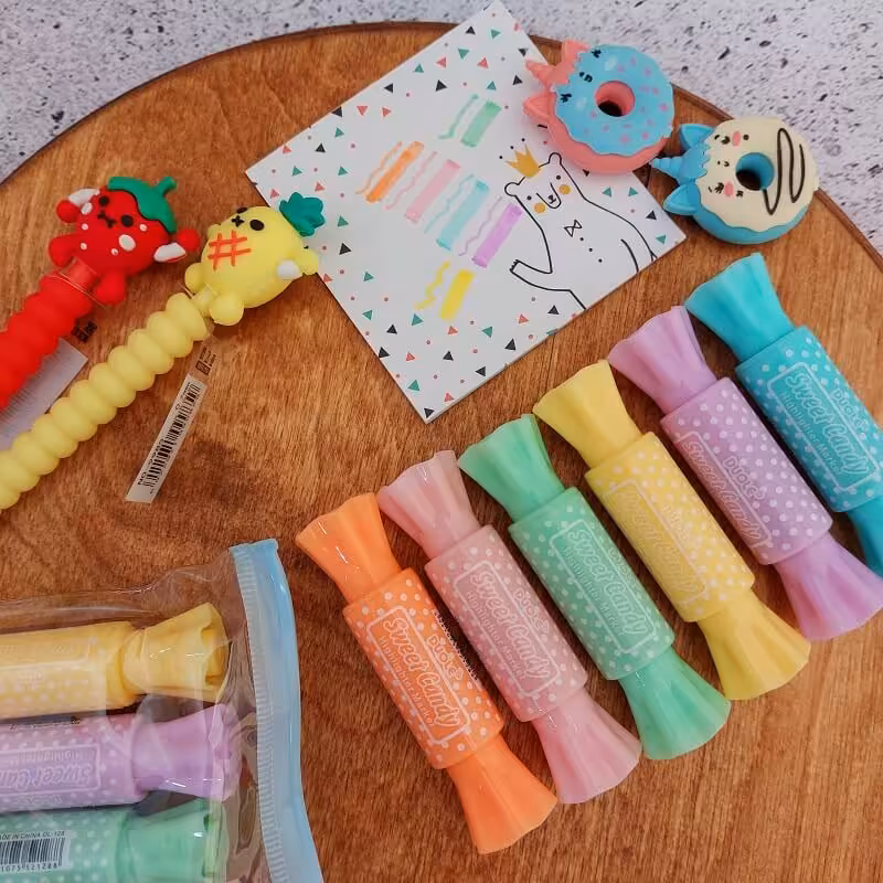 هایلایتر دوطرفه طرح شکلات