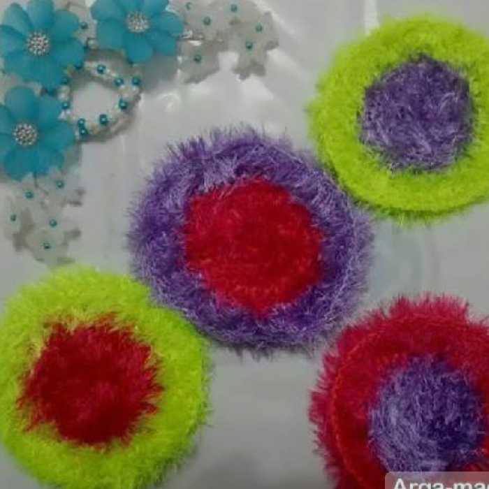 اسکاچ بافتنی .قرمز.زرد.سبز آبی 