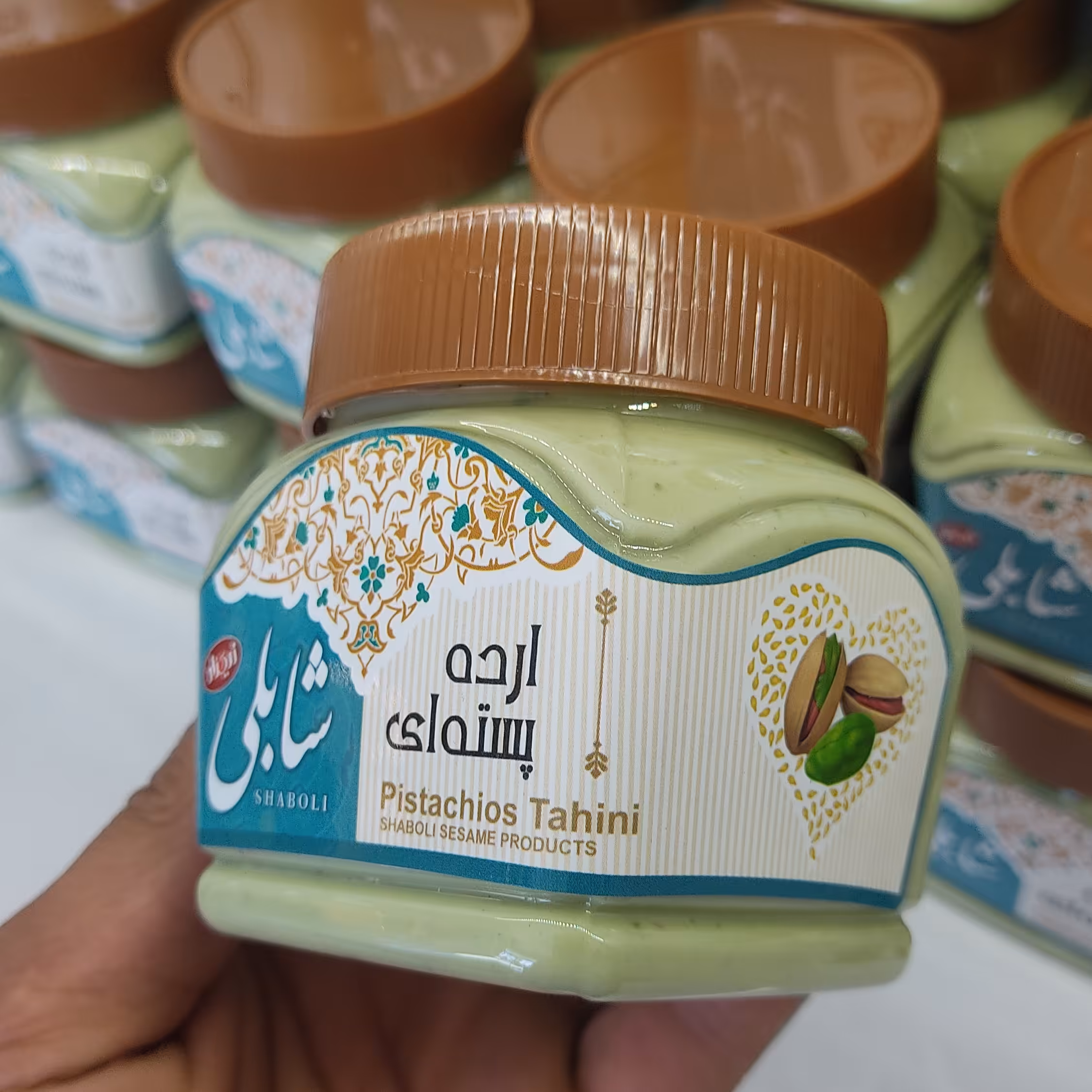 ارده پسته ای شابلی با 30 درصد مغز (350گرمی) 