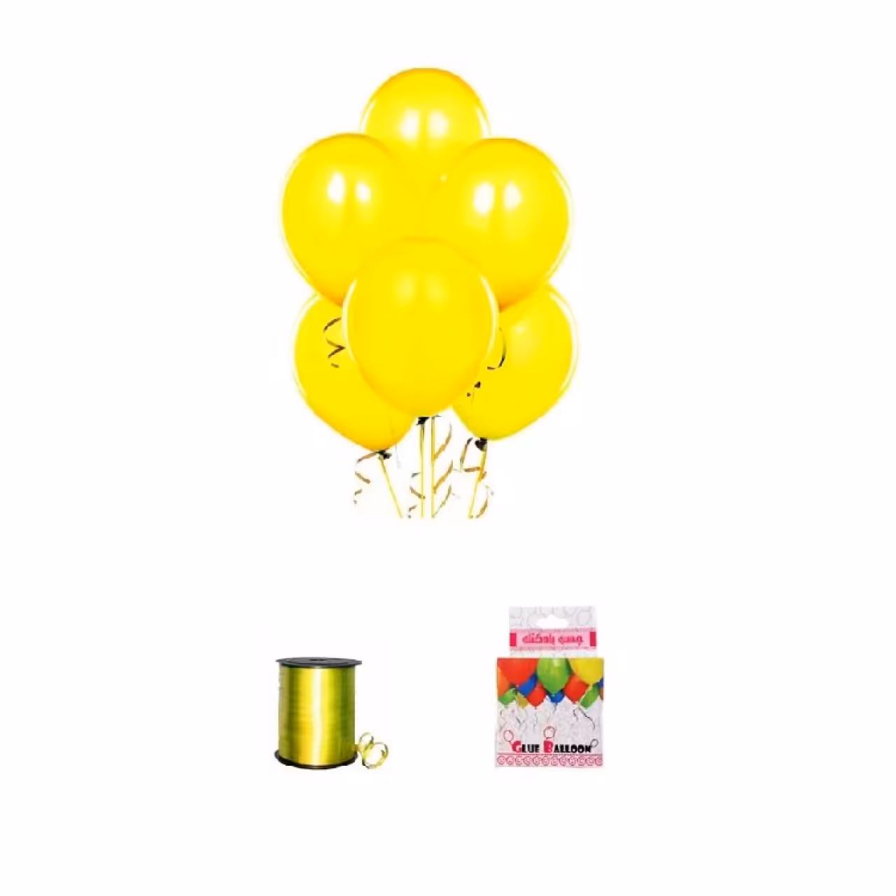 بادکنک آرایی زرد