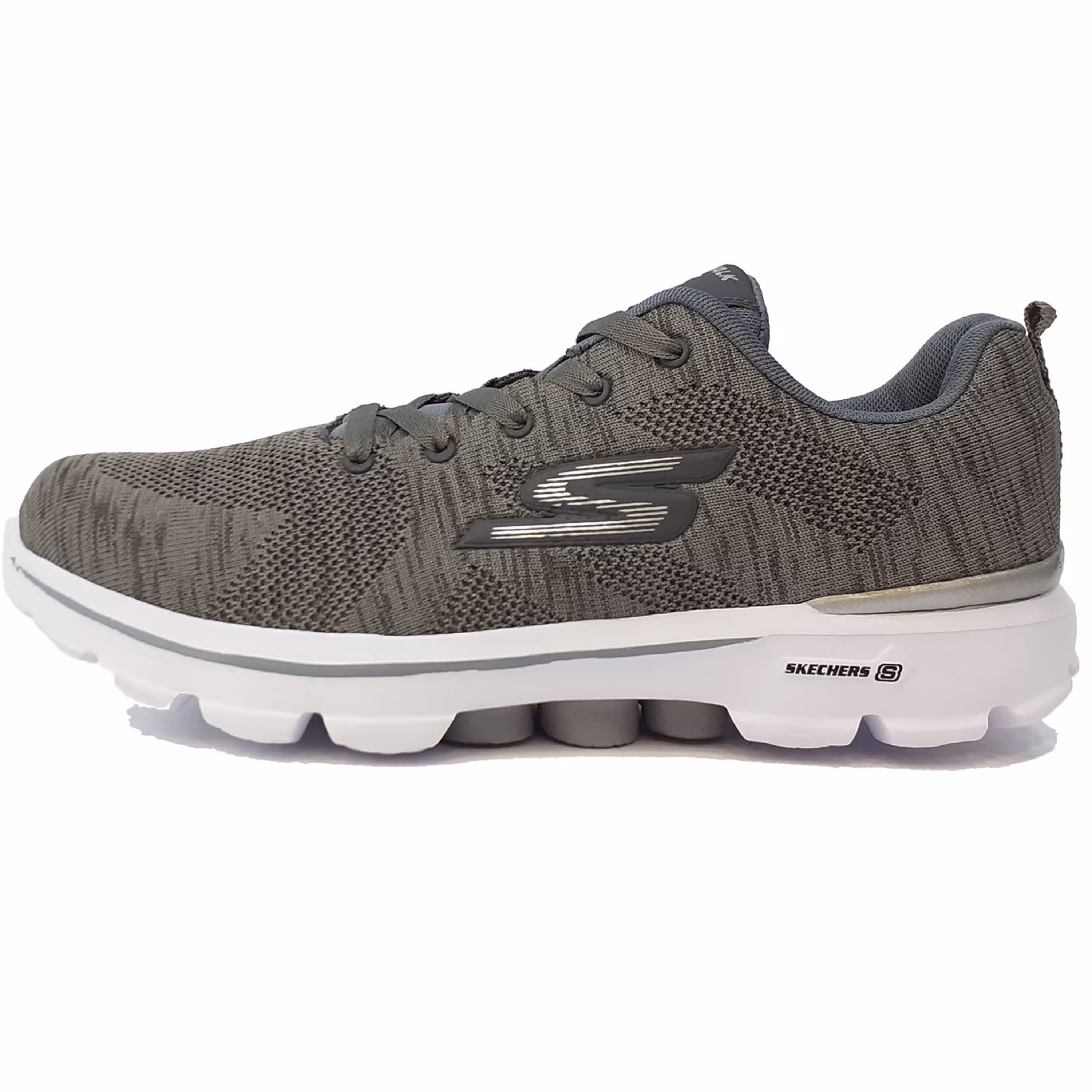 کفش راحتی مردانه اسکچرز مدل Gowalk 3 طوسی با زیره ماساژوری