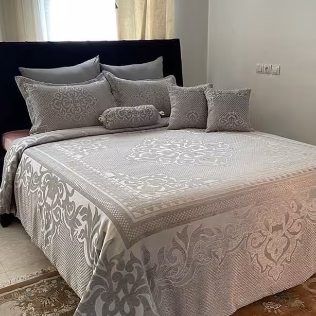 روتختی مخمل پنلی ترک دونفره درجه یک 8 تیکه کیفیت عالی..