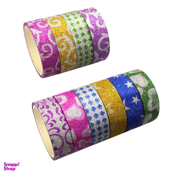 نوار چسب رنگی کد 01 بسته 10 عددی