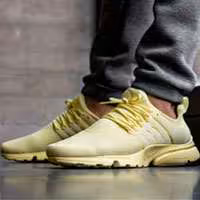نایک ایر پرستو لیمویی yellow nike presto shoes