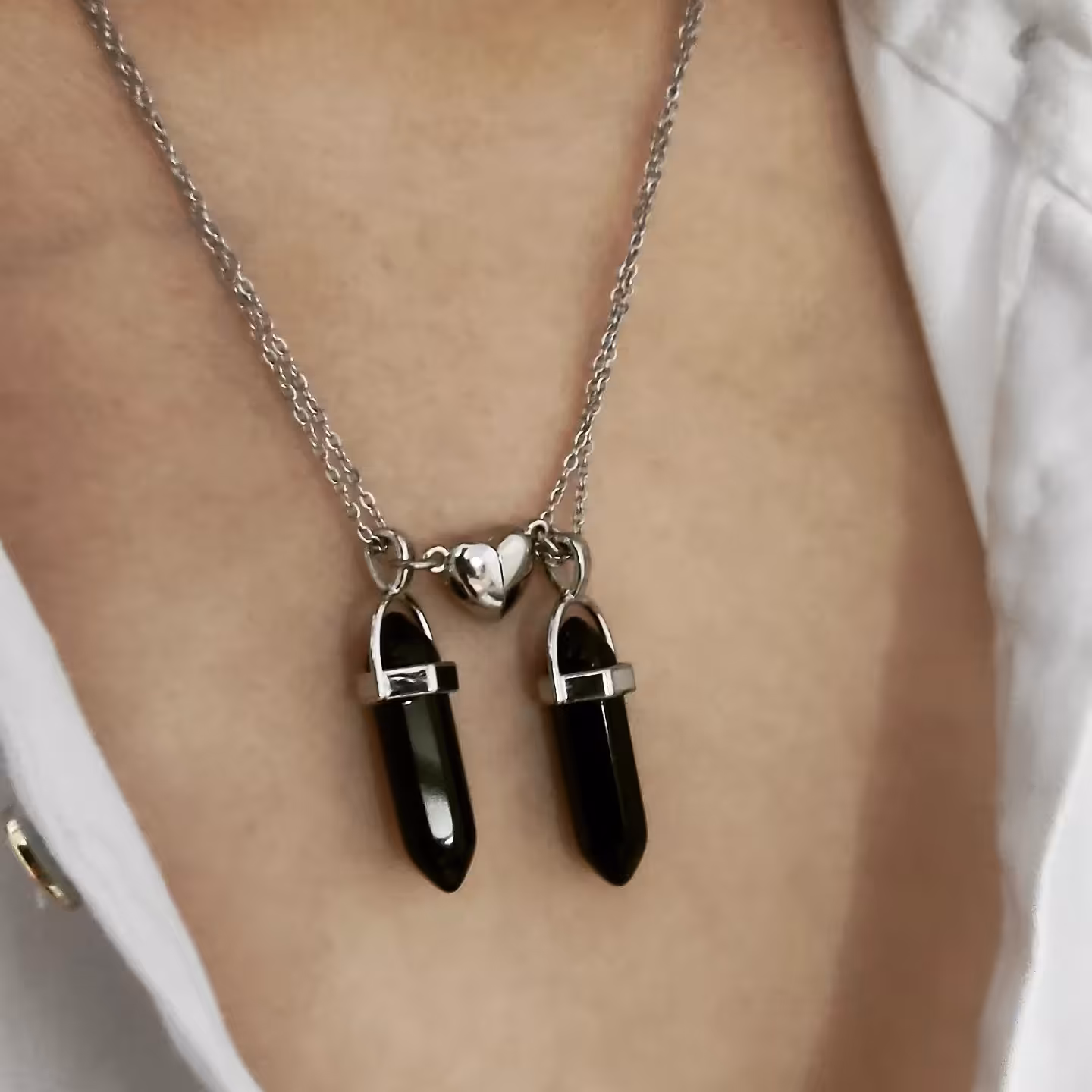 گردنبند ست منشور مشکی