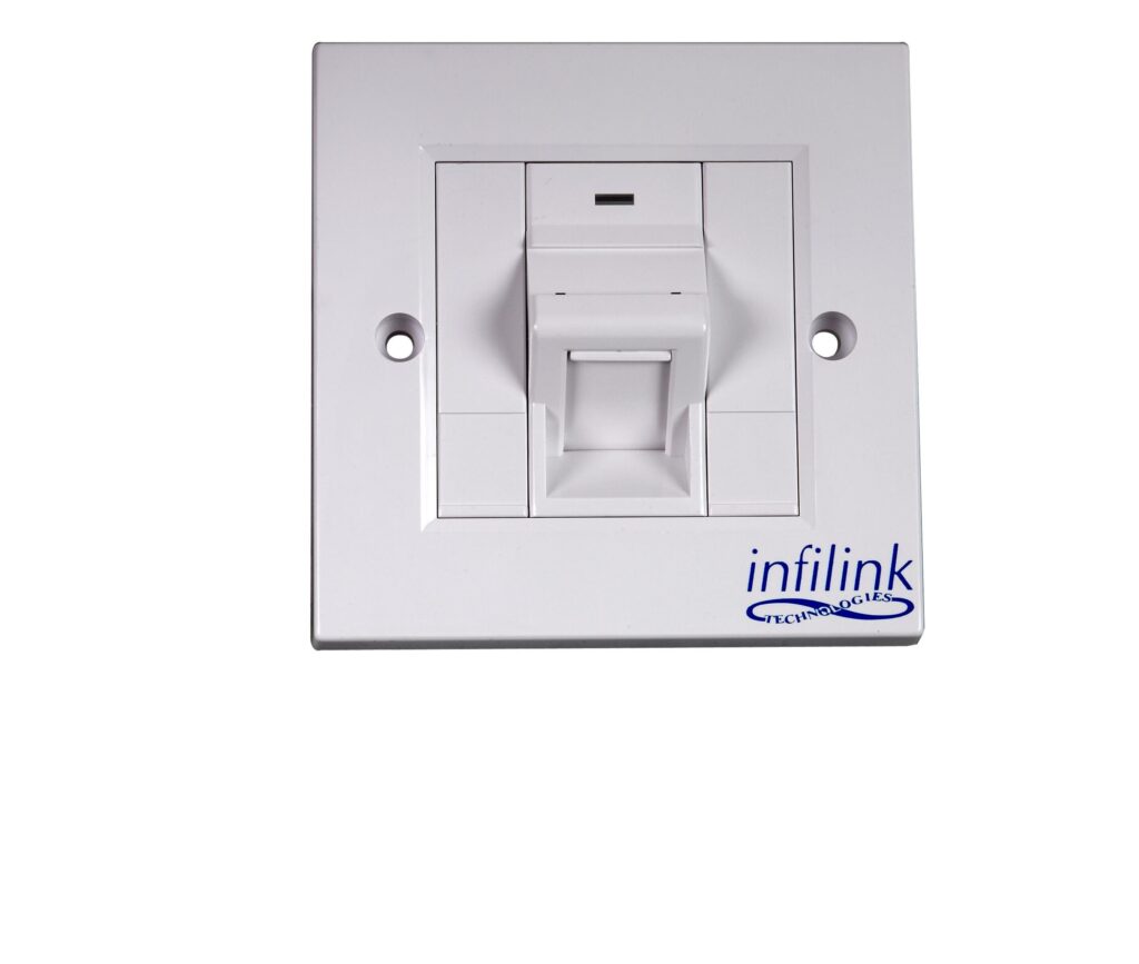 Face Plate تک پورت Infilink مدل IP-FPAM1P - فروشگاه اینترنتی طیف سنتر
