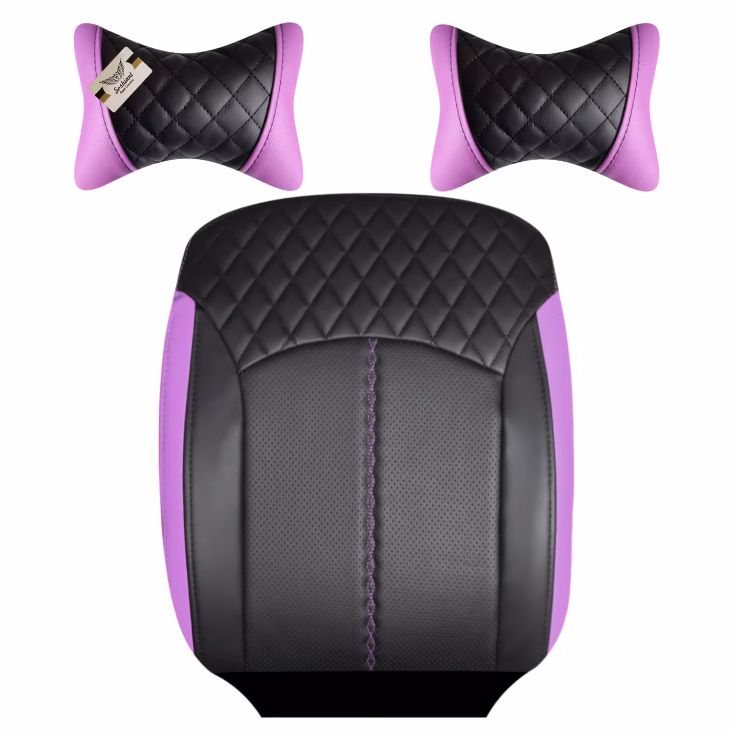 روکش صندلی چرمی خودرو سوشیانت مدل A-1 مناسب پژو 206 به همراه پشت گردنی