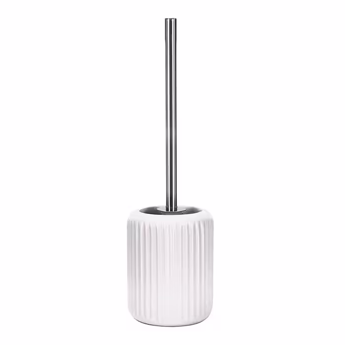 فرچه توالت سرامیکی مدل Sage white mallow طرح دار
