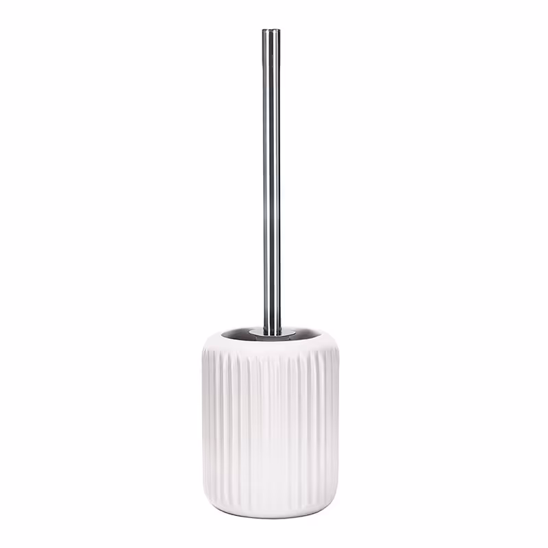فرچه توالت سرامیکی مدل Sage white mallow طرح دار