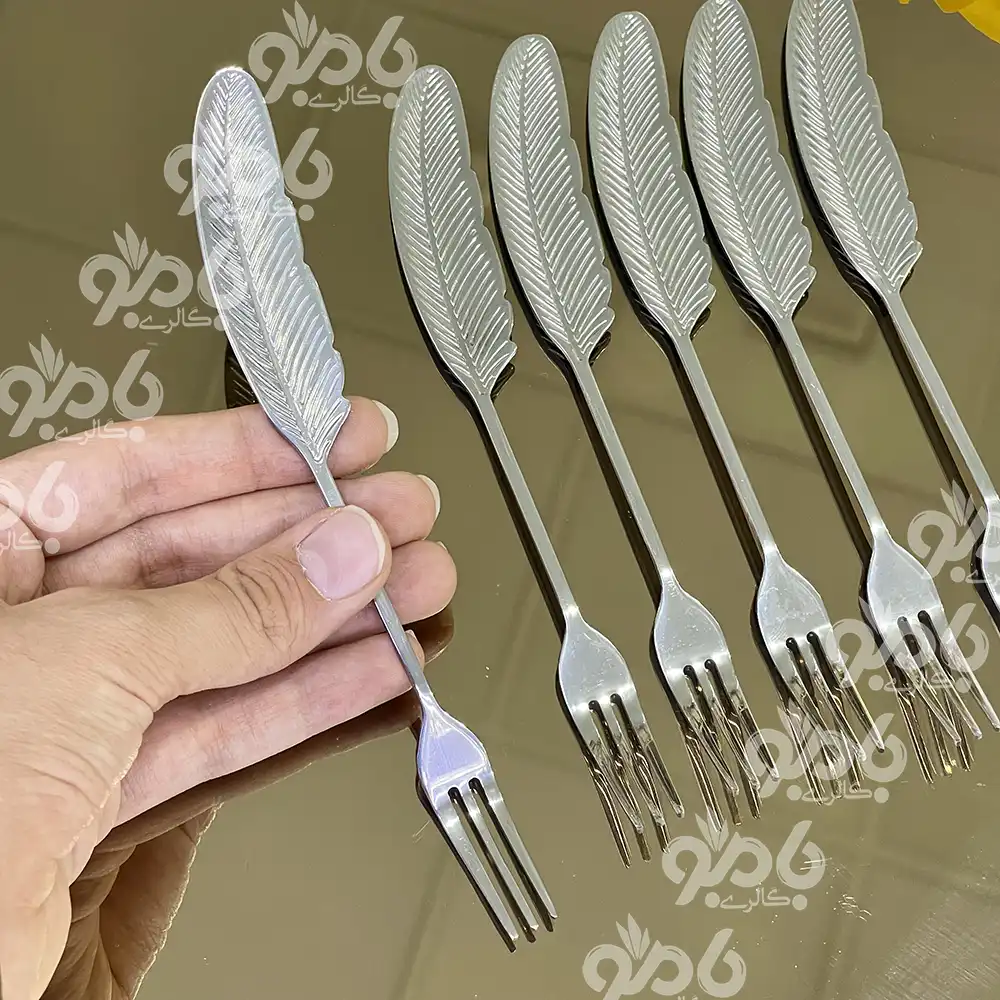 چنگال استیل طرح پر سیلور
