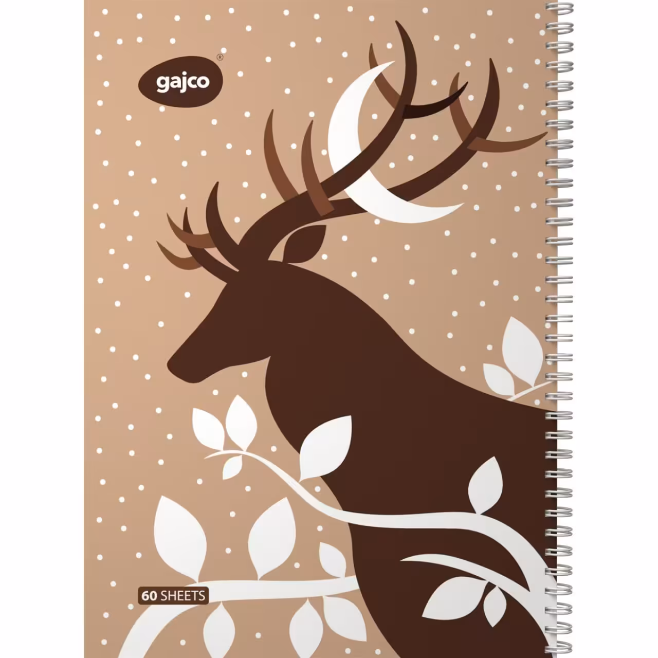 دفتر سیمی 60 برگ گاجکو طرح گوزن با رایحه شکلات