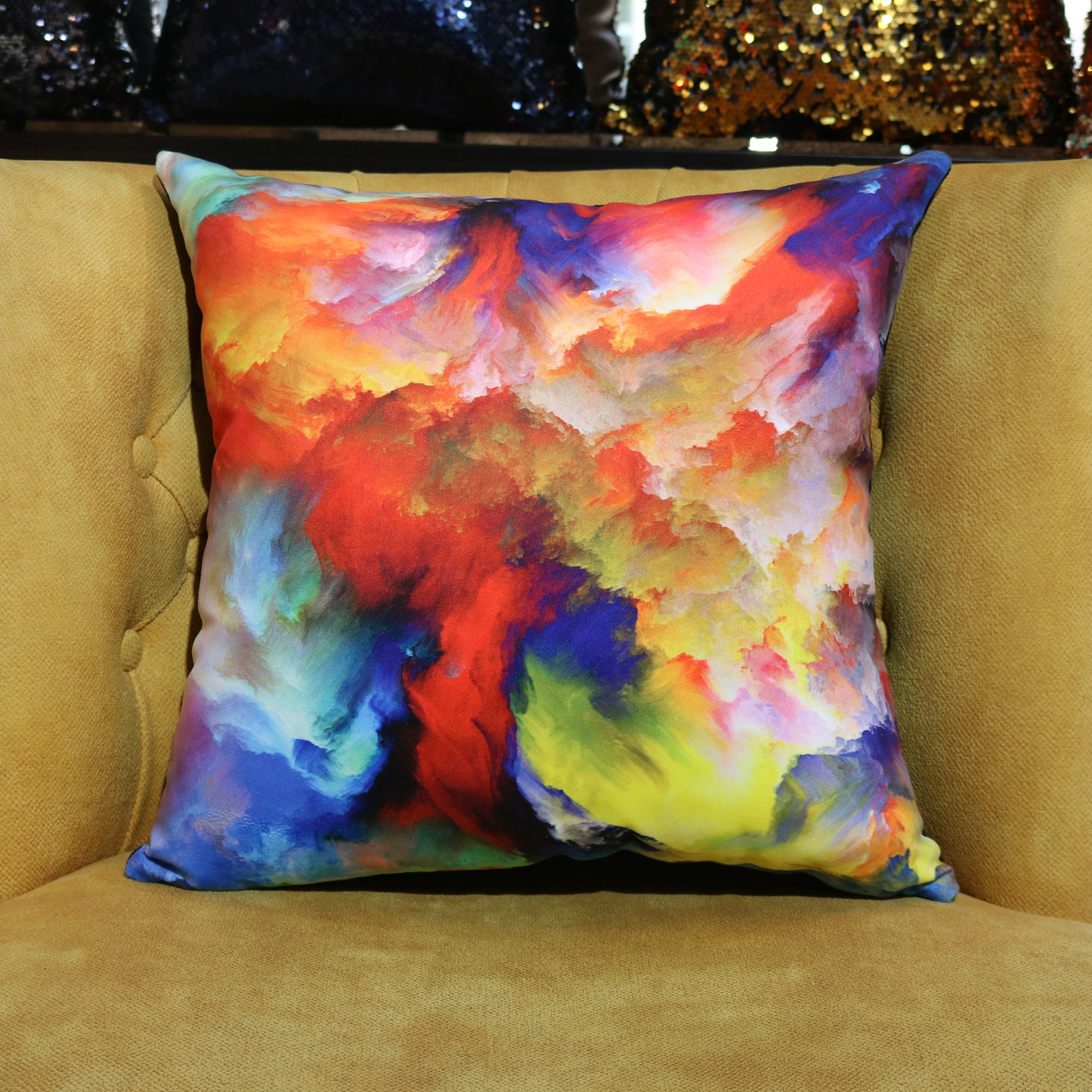 کاور کوسن چاپی آبرنگی