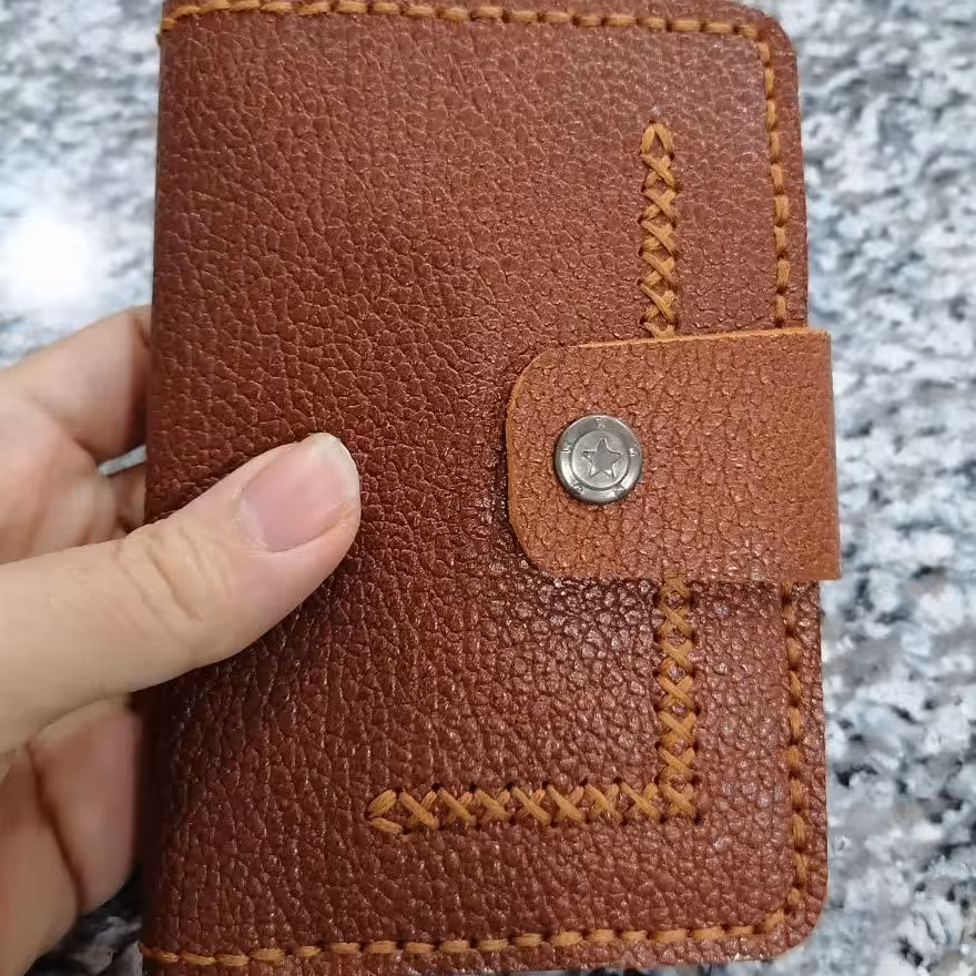 کیف چرم کارت و پول نقد       چرم طبیعی بزی با دوام بالا