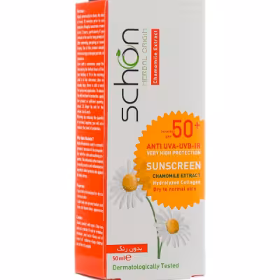 ضد آفتاب بدون رنگ spf 50 مناسب پوست های خشک تا نرمال 50 میل شون   SPF50