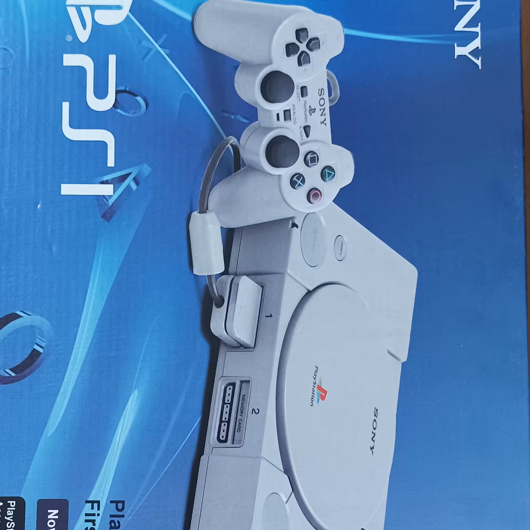 پلی استیشن1 برق مستقیم به همراه کابل برق ،فیش تصویر  ،کارتن و دسته شوک دار 