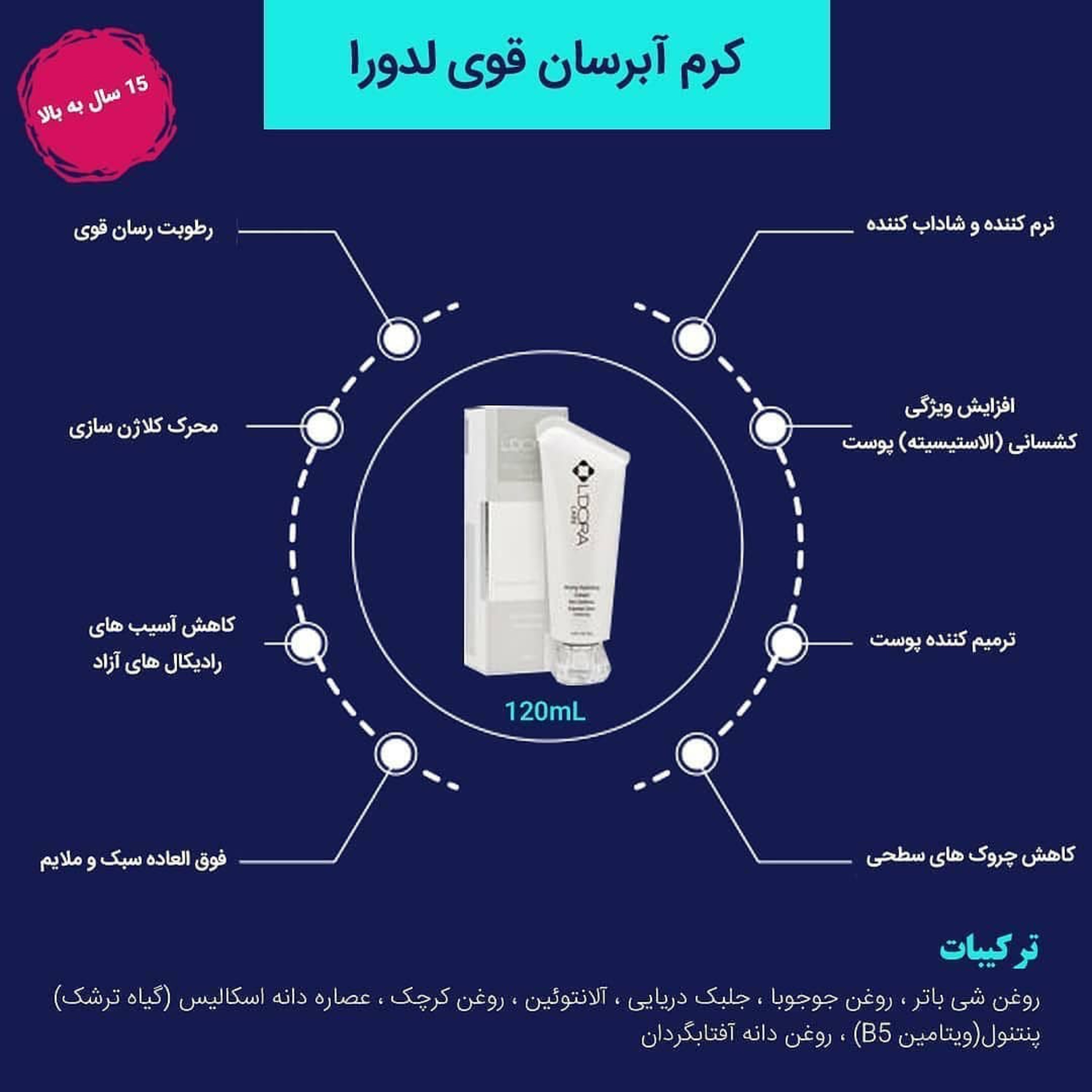 کرم ابرسان قوی کلاژنساز 120 میل