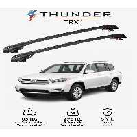 نوار محافظ خودرو مشکی TOYOTA HIGHLANDER 2008 2013 TRX1 CARRIER قفل جستجو SEAN CARRIT SUILING BAR سیاه Thunder