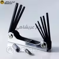 آچار آلن T ستاره ای 8 عددی چاقویی هنس HANS مدل 16745-8T