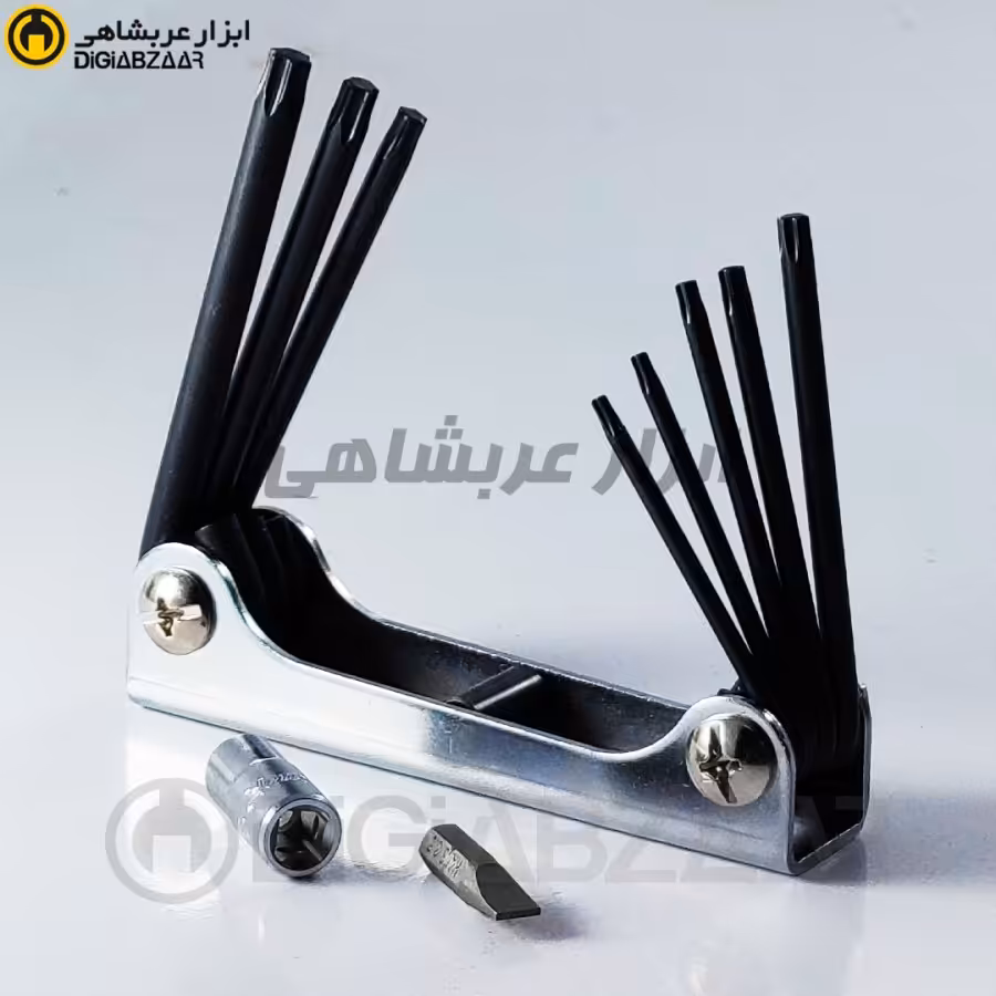 آچار آلن T ستاره ای 8 عددی چاقویی هنس HANS مدل 16745-8T