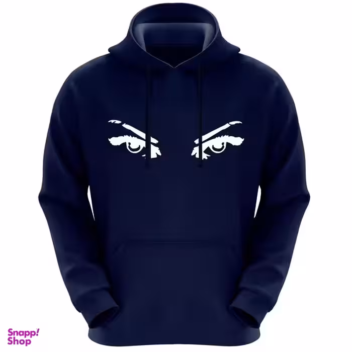 هودی زنانه طرح چشم کد F141 رنگ سرمه ای
