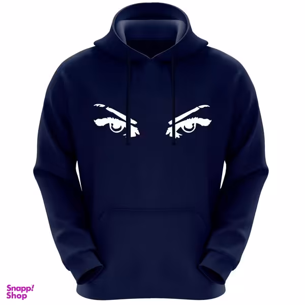 هودی زنانه طرح چشم کد F141 رنگ سرمه ای