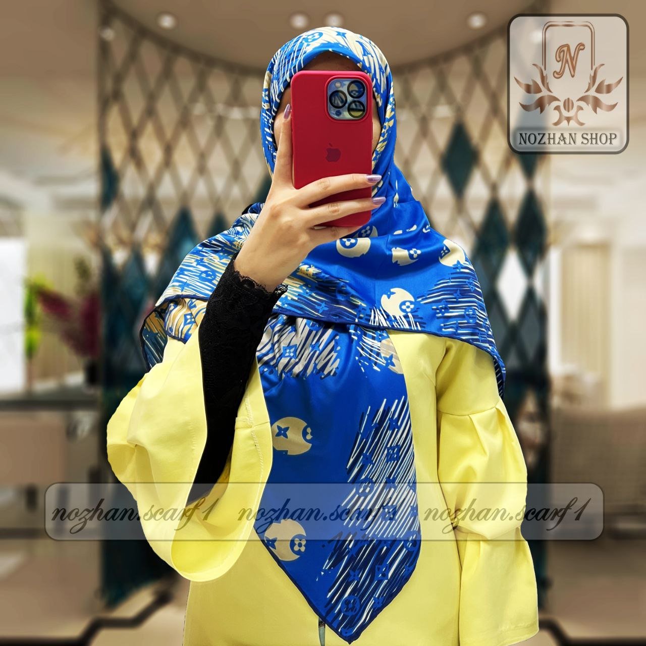 روسری رایون سوزنی کد(272e)